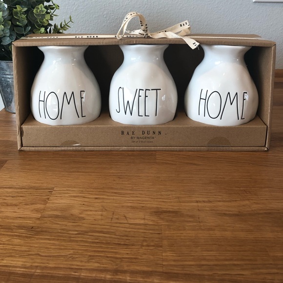 Rae Dunn Other - Rae Dunn HOME SWEET HOME vase set